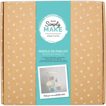 kreativní sada Docrafts Kreativní sada plstění lapač snů modrý