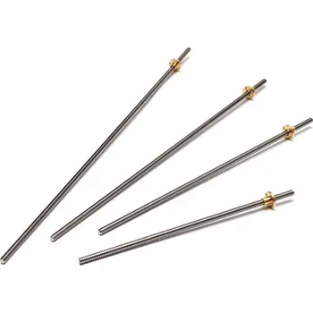 Vývojová deska Závitová tyč trapézová, T8 x 8, P2, pravý závit, s maticí - 200 mm