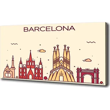 Obraz Foto obraz na plátně Nápis Barcelona