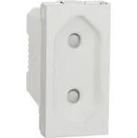 NU303118 Unica - Zásuvka 230V/10A pro ploché vidlice, 1M, Bílá