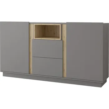 Obývací stěna Komoda GRENAI 180 šedá / dub artisan