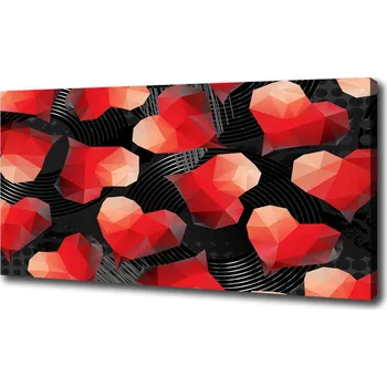 Obraz Foto obraz na plátně Geometrická srdce