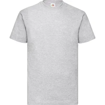 Pánské oblečení Fruit of the Loom Pánské triko 61-036-0 Heather Grey XL