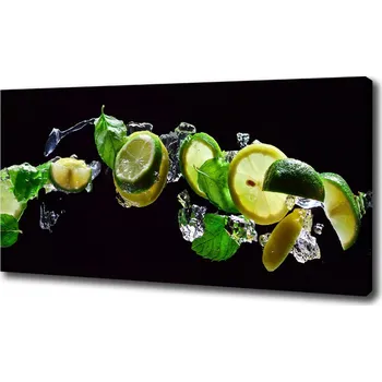Obraz Foto obraz na plátně do obýváku Limetka a citron