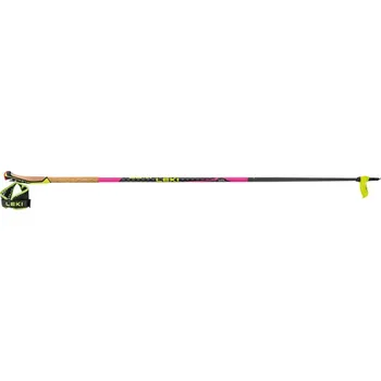 Sjezdová hůlka Leki Poles Mezza Race - neonpink-black-neonyellow Velikost: 110
