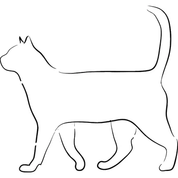 ARTEMISS Kočka - plastová šablona 412 Rozměr: D 29x29cm