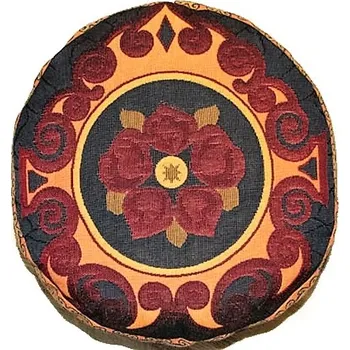 Taburet Taburetka výška 16 cm, vzor 5 lístků, barva modrovínový (Modrovínová taburetka se vzorem 5 lístků)