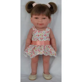 Panenka Panenka Kina v květovaných šatech od firmy Vestida de Azul (Španělská panenka - 28 cm )