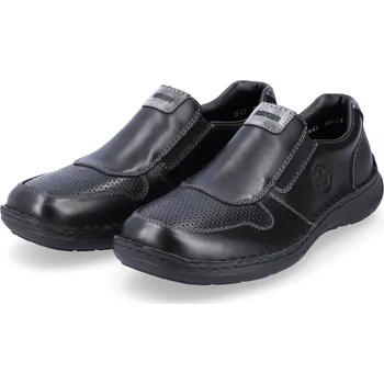 Pánské polobotky Pánská vycházková obuv 03069-00 Rieker černá Barva: schwarz, Velikost: 46