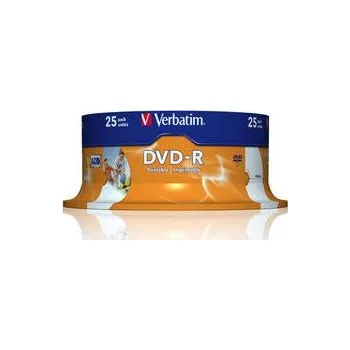 Optické médium VERBATIM DVD-R(25-Pack)Spindle/Inkjet Printable/16x/4.7GB