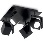 Bodové stropní svítidlo Ideal Lux Mouse PL4 nero 156712 4x50W černé