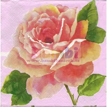 Papírový ubrousek Třívrstvý ubrousek na decoupage - růže