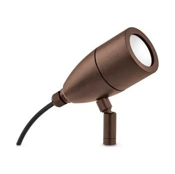 Bodové svítidlo Venkovní zapichovací reflektorové svítidlo Ideal Lux Inside PT1 Coffee 247045 G9 1x15W IP54 hnědé