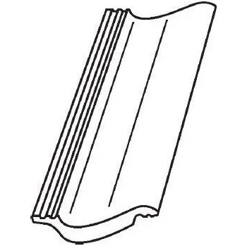 betonová krytina Střešní krytina Bramac Moravská půlka / Protector Plus červenohnědá, betonová