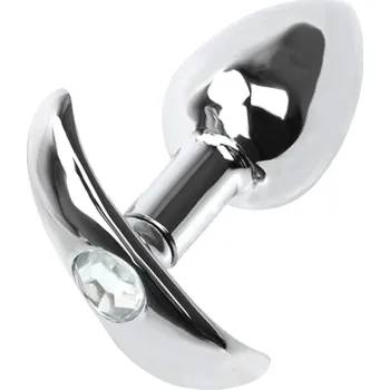 Anální kolík VšeNaSex.cz Ocelový anální kolík Attractive Plug čirý