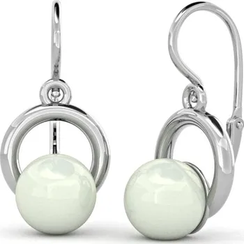 Náušnice SOLUNA PAULA elegantní zlaté dětské náušnice s perlou bílé zlato