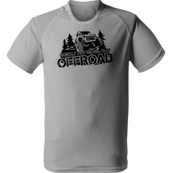 Pánské tričko Funkční tričko Friendly and travel club - světle šedá