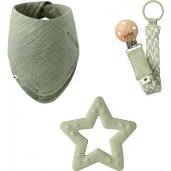 dudlíky BIBS dárkový set malý Sage