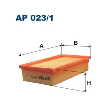 Vzduchový filtr Vzduchový filtr FILTRON AP 023/1