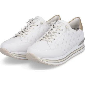 Dámské tenisky Dámské kožené tenisky D1319-80 Remonte bílé Barva: weiss kombi, Velikost: 42