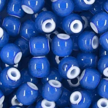 Dětské navlékací korálky Rokajl PRECIOSA Kornelián - modrá > (5/0) Ø4,6mm (sáček 20g)