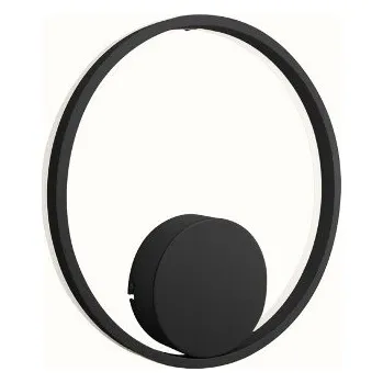 LED Nástěnné svítidlo Azzardo HALO 40 WALL Black AZ4705 28W 2200lm 3000-6000K IP20 40cm černé stmívatelné