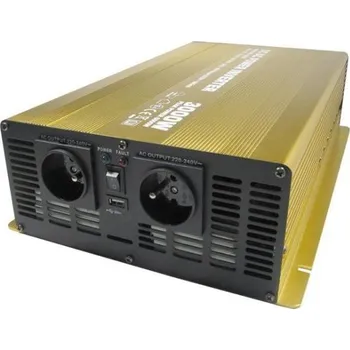 Měnič napětí Soluowill INV 12V SIN 3000W SOLU - měnič napětí z 12V na 230V, výkon 3000W, čistá sinusovka