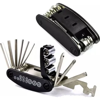 Horské kolo Skládací sada klíčů a šroubováků 16v1