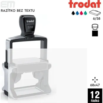 Razítko Razítko Trodat 5208 [68x47mm] - razítko s polštářkem