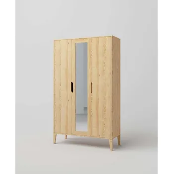 Komoda Skříň z masivu RETRO Spegel se zrcadlem Barevné provedení: Dub světlý