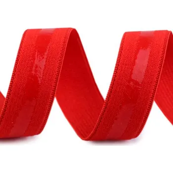 Textilní guma Pruženka se silikonem - červená (70cm)