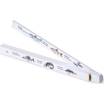 metr Metr (Metr skládací dřevěný s dobou hájení a mírou ryb dle MRS, přesná foto druhu ryby.)