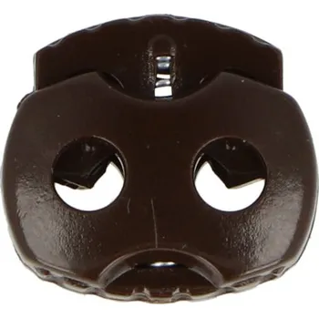 Brzdičky s dvěma dírkami 15x17 mm malé POL, barva Hnědá (304)