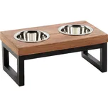 Dvojmiska FLAMINGO Tommy z mangového dřeva 35,5x19x14,5cm (370ml)