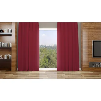 Orbytex Zatemňovací závěs hotový - uni vínový Rozměry: Š/V 145x150 (1ks), Vršek závěsu: ŘASÍCÍ STUHA