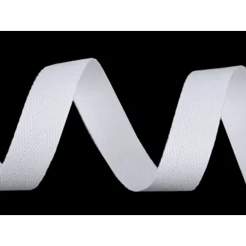 Keprovka/tkaloun - bílá (šíře 15 mm)