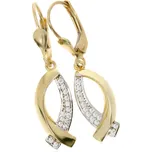 Zlatnictví Helios Výrazné zlaté visací náušnice