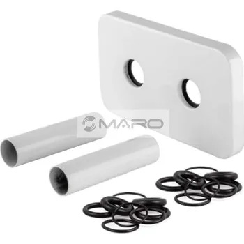 Hlavice pro radiátor Smart30 SET dopojení radiátorového ventilu s 1 krytkou, rozteč 50 mm, trubky 70 mm, bílý, 52062BB70