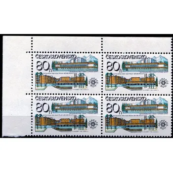 Poštovní známka Československo (1981) č. 2491 **, 4-bl - DV 1/2 - ryska ze stromu