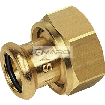 rozdělovač topení Sanha Půlšroubení Cu lisovací na vodu i/UZ 8359-18x1, 18 x 1", 18359181