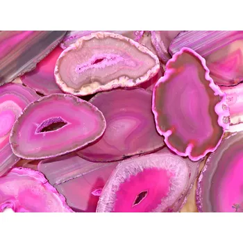 Drahý kámen Magieprirody.cz Achátový plát růžový velikost 7 - 11 cm Top kvalita #NV447