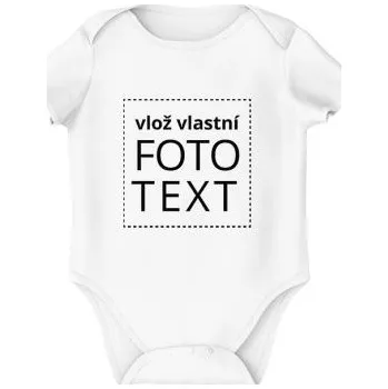 Kojenecký body Dětské body krátký rukáv premium s vlastním potiskem