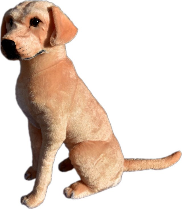 Plyšový sedící pes Labrador, 70cm