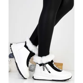 Dámská zimní obuv Ctogo GOGO Zateplené kotníkové tenisky SS62-2WH Velikost: 40