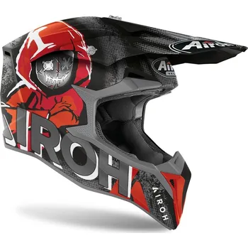 Helma na motorku Airoh 2023 motokros helma WRAAP Alien červená / matná velikost M