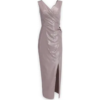 Dámské oblečení Šaty společenské dlouhé Katniss Laura barva: hnědá-fango *, velikost: 44