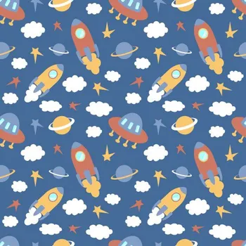 Softshell potisk , raketa modrý podklad, metráž, látka funkční materiál