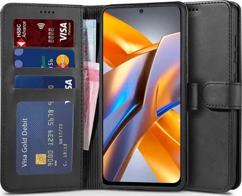Pouzdro na mobilní telefon Tech Protect Wallet pro Xiaomi Redmi Note 10/10S černé