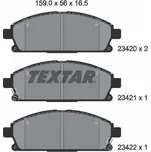 Sada brzdových destiček, kotoučová brzda TEXTAR 2342001