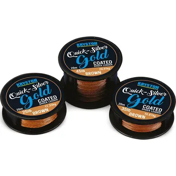 Kryston potahované šňůrky - Quicksilver Gold 35lb 20m